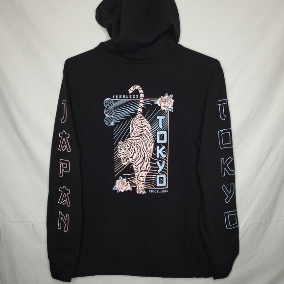 No Boundaries | Shirts | No Boundaries Mens Black Tokyo Japan Fearless Tiger  Fleece Lined Hoodie Large | Poshmark